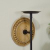 VIP Wood 12 in. Brown Mounted Round Wall Sconce - 4 of 4