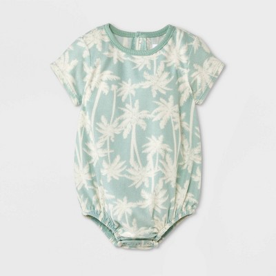 Image of Grayson Mini Baby Terry Bubble Romper - Turquoise Green 18M