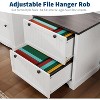 Acekool 2-Drawer Farmhouse File Cabinet, 30" Wood Lateral Filing Cabinet for A4/Letter/Legal, Rustic Printer Stand & Storage for Home Office - 3 of 4
