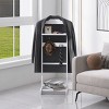 Accent Portable Garment Rack, Clothes Hanging Rack With Storage Organizer, Clothes Rack-Cuddlewood - 3 of 4