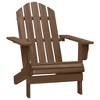 vidaXL Adirondack Chair Lounge Patio Lawn Chair for Garden Solid Wood Fir - Brown - 2 of 4