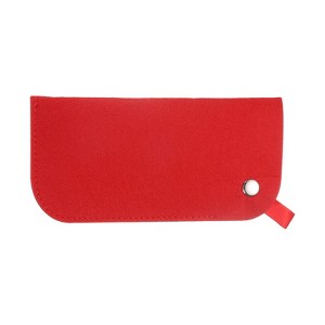 Unique Bargains Felt Soft Portable Storage Scratch-Resistant Women Men Eyeglasses Bag - 1 of 4