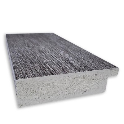 25" x 25" Gray Rustic Wood Framed Wall Mirror