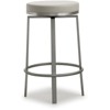 TOV Furniture Pratt 26" Swivel Fabric Counter Stools in Gray (Set of 2) - 3 of 4