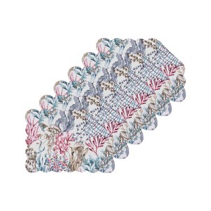 C&F Home Delphina Reef Cotton Placemat Machine Washable Set of 6 - 1 of 4