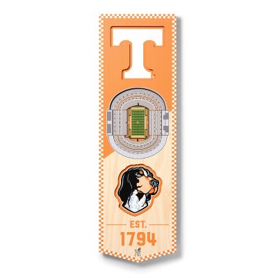 NCAA Tennessee Volunteers 6"x19" 3-D Stadium Wall Sign