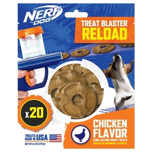 NERF Disc Blaster Chicken Flavored Dog Treats - 20pk - 1 of 4