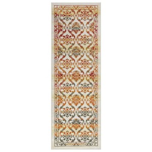 Washable Floral Print Living Room Bedroom Rugs, Soft Non Slip Farmhouse Carpet for Dining Room Kitchen, Vintage Home Decor Rugs - 1 of 4