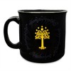 Silver Buffalo The Lord Of The Rings Gondor Black Ceramic Camper Mug | Holds 20 Ounces - 2 of 4