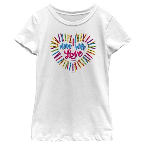 Girl's Crayola Made With Love T-Shirt - image 1 of 4