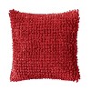 16"x 16" Noodle Textured Lurex Square Throw Pillow Red - VCNY Home: Polyester Fill, Microfiber, Indoor Use - 2 of 4
