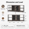 Farmhouse TV Stand for 75 inch TV, Entertainment Center with Storage Cabinet, Industrial TV Console Cabinet with Mesh Doors for Living Room - 2 of 4
