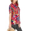 HAPPY BAY Women's Button Down Blouses Casual Tops Beach Party Short Sleeve Tropical Vacation Summer Hawaiian Shirts Colorful for Women - 4 of 4