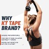 KT Tape, PRO Synthetic Elastic Kinesiology Athletic Tape, 150 Count, 10" Precut Strips, Black - image 2 of 4