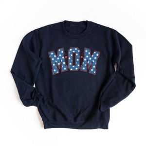 Simply Sage Market Patriotic Mom Varsity Sweatshirt - 1 of 4