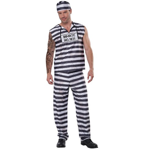 Prisoner Romper Costume for Women