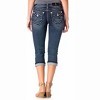 Women's Midnight Stitch Capri - Miss Me - 2 of 4