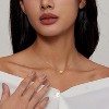Bubble Initial Necklace: Personalized Layered Letter Pendant In Gold/Silver, Dainty Stackable Choker, Cute Teen Girl Gift - 3 of 4