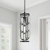 DORESshop 1-Light Black Modern Mini Cylinder Pendant Light Transitional Crystal Pendant Ceiling Light - 2 of 4