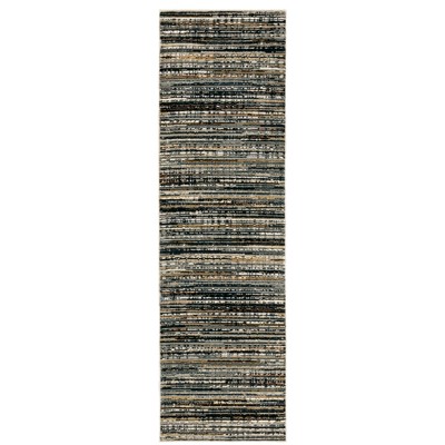 Oriental Weavers Bowen 1332H Black/ Navy Indoor Area Rug - 2'3" x 7'6"