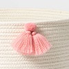 Coiled Rope Basket with Tassels - Pillowfort™ - image 3 of 4