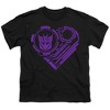 Boys' Short Sleeve Transformers Valentine's Day Decepticon Heart T-Shirt Boys and Girls - 2 of 4