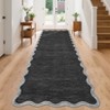 Modern Washable Rug Scalloped Rug with Non Slip Backing - 2 of 4