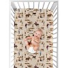 Sweet Jojo Designs Boy Jersey Knit Baby Fitted Crib Sheet Wild West Beige Red and Blue - 4 of 4