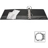 Business Source View Binder w/ 2 Inside Pockets 3" Capacity Black 09958 - 3 of 4