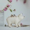 Slickblue Resin Pig Jewelry Holder, Antique White Finish, 4.25x2x3 in for Rings and Small Accessories - 3 of 4