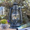 Feuerhand Outdoor Kerosene Fuel Lantern, German Made Weather Resistant Baby Special 276 Galvanized Hurricane Lamp for Camping or Patio, 10 Inches - 4 of 4