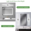 LLHZSY Minimalist Linear LED Vanity Light Dimmable Metal Wall Sconce - 31 1/2 inches - Nickel/6000K Cool White Light - 3 of 4