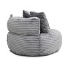 Lazy Bean Bag Sofa with 3 Pillows, Oversized High Back Lounge Chair for Adults & Kids, Corduroy Floor Couch for Gaming, Reading & Bedroom - 4 of 4