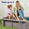 Best Choice Products Kid's Octagonal Wooden Outdoor Sandbox w/ Benches, 8 Seats, Cover, XL Sandpit, Liner - 4 of 4