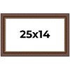 PosterPalooza | Traditional Brown Picture Frame - UV Acrylic, Backing Board, Hanging Hardware Included - 2 of 4