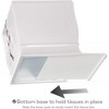 Creative Scents Vanda White Square Tissue Box - 4 of 4
