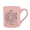 Silver Buffalo Disney Princess Pink Wax-Resist Ceramic Mug | Holds 14 Ounces - 2 of 4