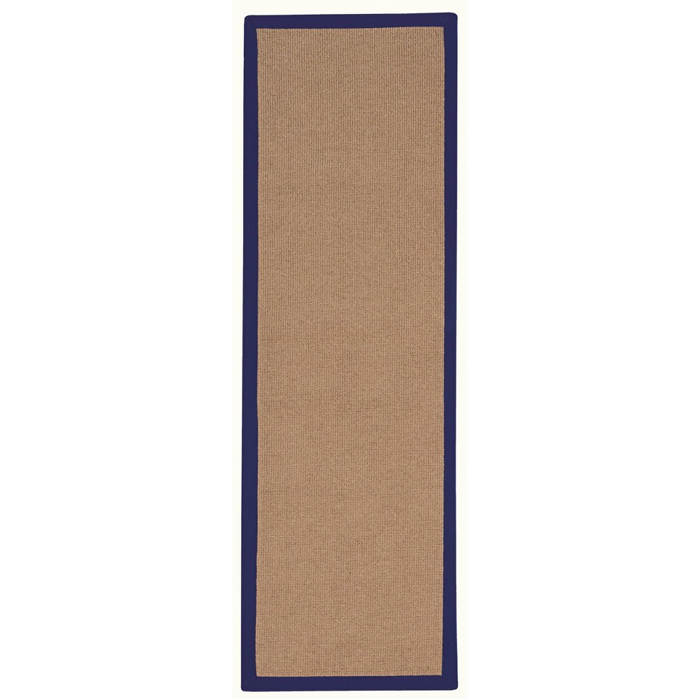 2'6inx12' Runner Athena Cork Wool Blue - Linon