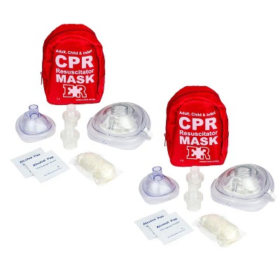 Adult and Infant CPR Mask Combo Kit
