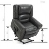 Power Lift Recliner Chair with USB Ports, Heat Massage Dual Motor Up to 350 LBS - 2 of 4