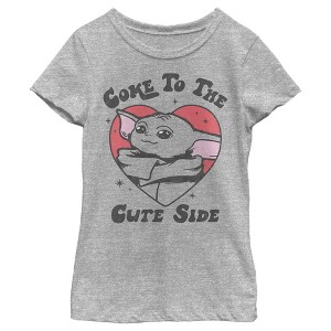 Girl's Star Wars: The Mandalorian Grogu Cute Lord T-Shirt - 1 of 4
