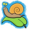 Men's Design By Humans Cute, happy snail on a leaf cartoon illustration By thefrogfactory T-Shirt - 2 of 4