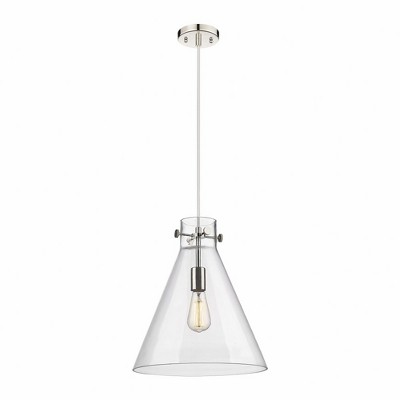 Newton Cone - 1 Light Pendant In Industrial Style-16.5 Inches Tall and 14 Inches Wide