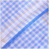 TheDapperTie Men's White, Brown And Blue Plaid 100% Cotton 3 PCS Handkerchiefs - 4 of 4