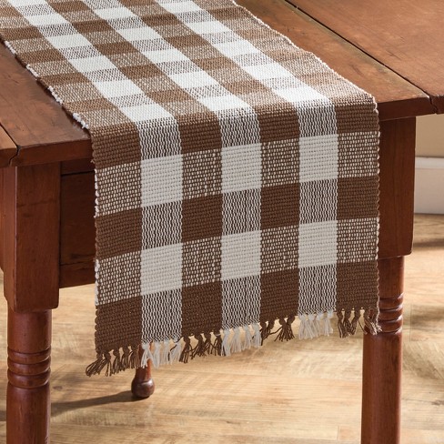 Park Designs Brown Buffalo Check Table Runner 54" - image 1 of 4