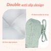 ChicFurnit 2PCS Seat Cushion Square Size Premium Soft Cotton Filling Non Slip Design Comfortable Durable for Living Room, Green, 17.8"*17.8"*4.4" - 4 of 4