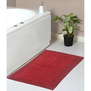 Home Weavers Luxury Collection 100% Cotton Tufted Bathroom Rug, Non-Slip Latex Bath Rug - 1 of 4