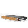 FIONECA Soozier 2.5HP Under Desk Treadmill with Bluetooth, Remote & Wheels ¨C 265 LB Capacity, Wood Look - 4 of 4