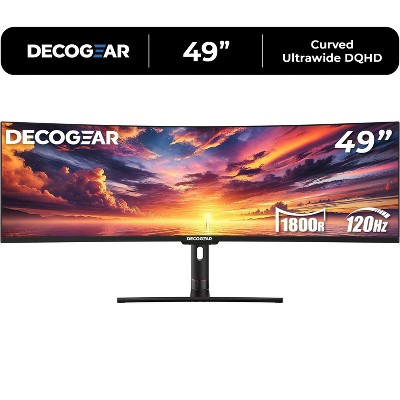 Deco Gear 49" Curved Ultrawide Monitor DQHD 5120x1440, 120Hz