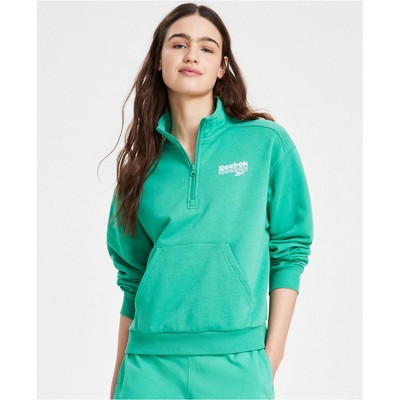 Reebok Womens Sweatshirt Jersey, Green, Medium